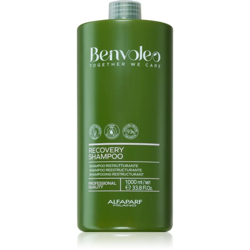 Alfaparf Milano Benvoleo Recovery šampon za prestrukturiranje las za poškodovane lase 1000 ml