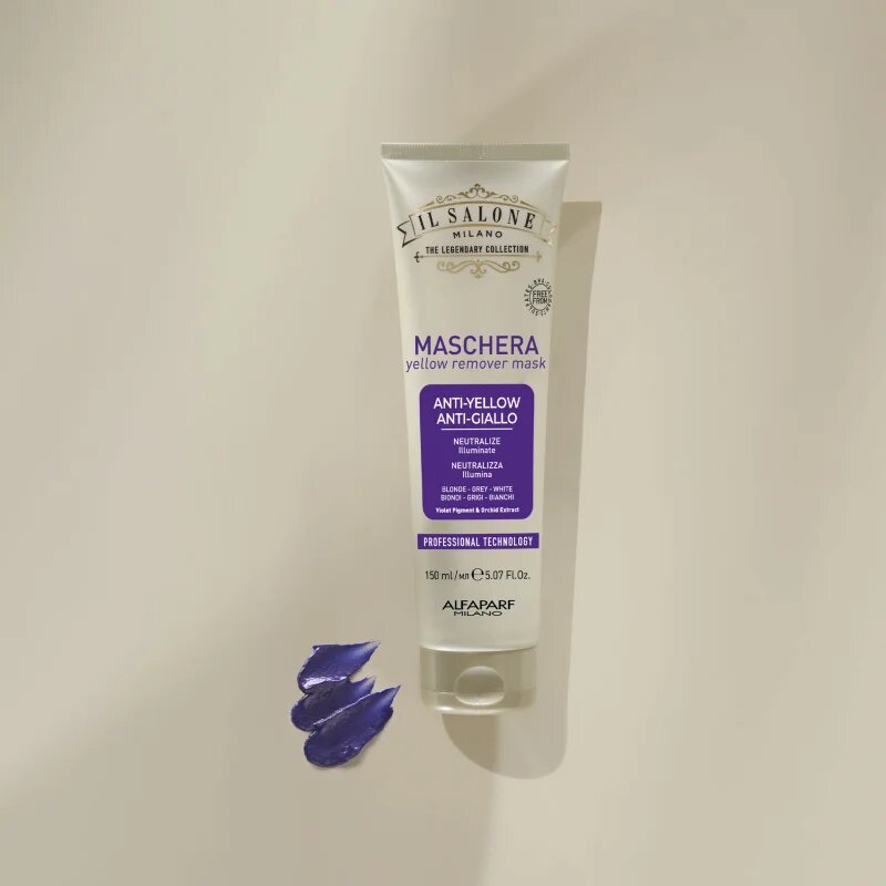 Alfaparf Milano Il Salone Milano Anti-yellow maska za nevtralizacijo rumenih odtenkov 150 ml