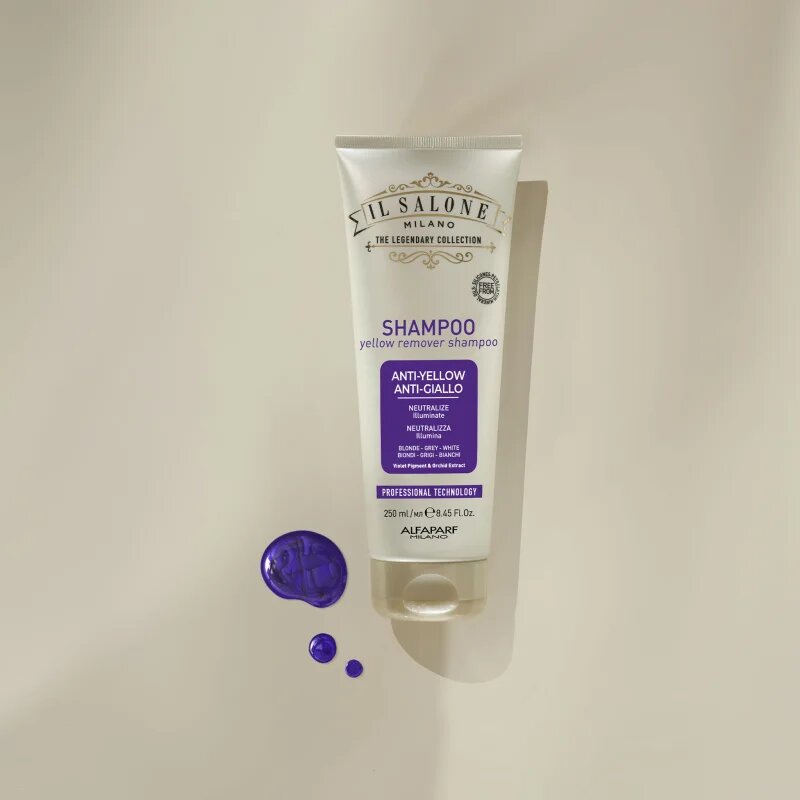 Alfaparf Milano Il Salone Milano Anti-yellow vijoličen šampon za nevtralizacijo rumenih odtenkov 250 ml