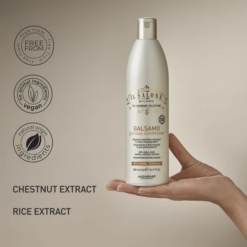 Alfaparf Milano Il Salone Milano Glorious hranilni balzam za suhe in poškodovane lase 500 ml