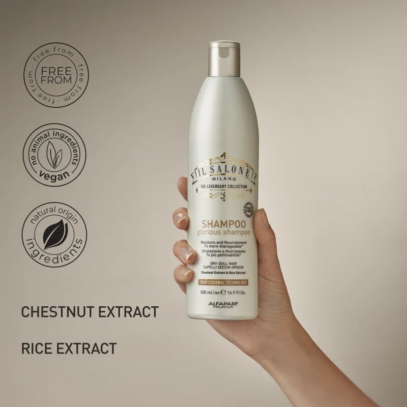 Alfaparf Milano Il Salone Milano Glorious hranilni šampon za poškodovane lase 500 ml