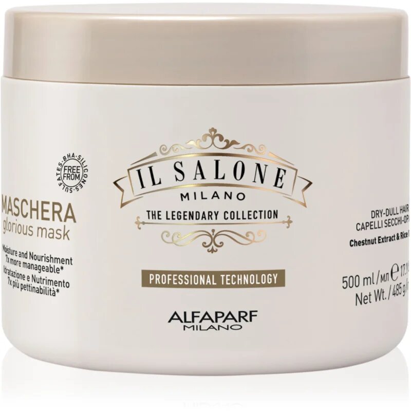 Alfaparf Milano Il Salone Milano Glorious obnovitvena maska za poškodovane lase 500 ml