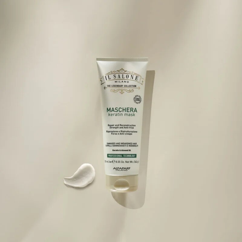 Alfaparf Milano Il Salone Milano Keratin obnovitvena maska za poškodovane lase 250 ml