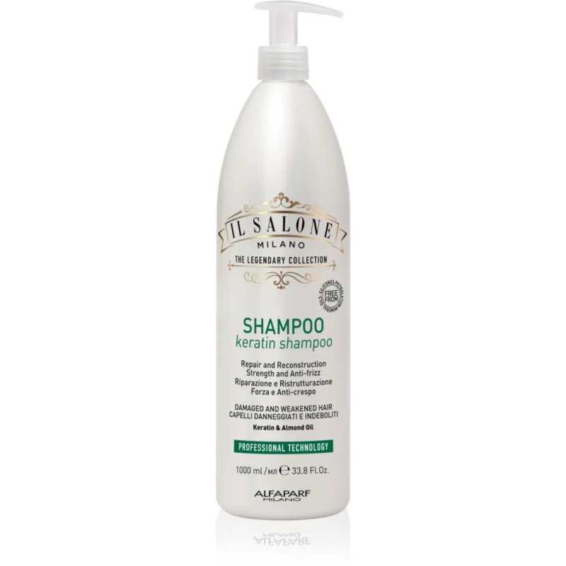 Alfaparf Milano Il Salone Milano Keratin obnovitveni šampon za poškodovane lase 1000 ml