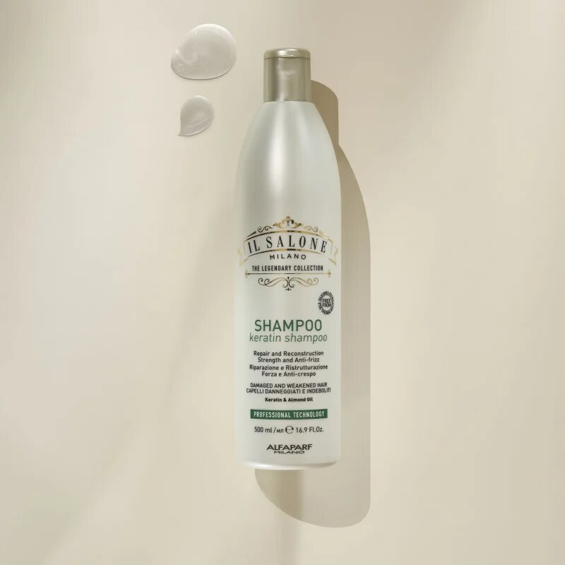 Alfaparf Milano Il Salone Milano Keratin obnovitveni šampon za poškodovane lase 500 ml