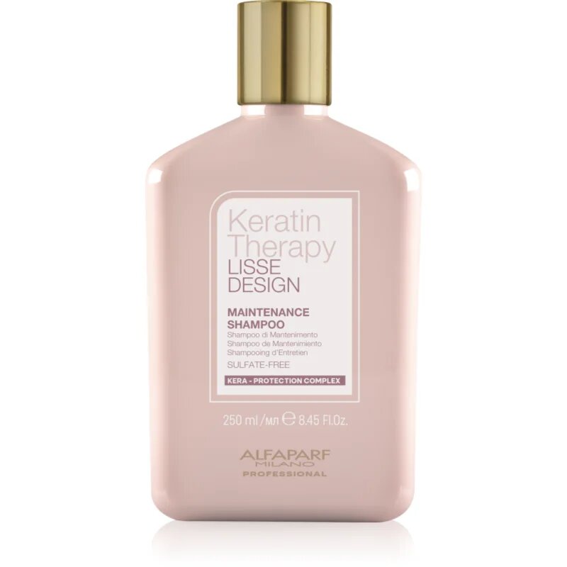 Alfaparf Milano Keratin Therapy Lisse Design nežni šampon za sijaj in mehkobo las 250 ml