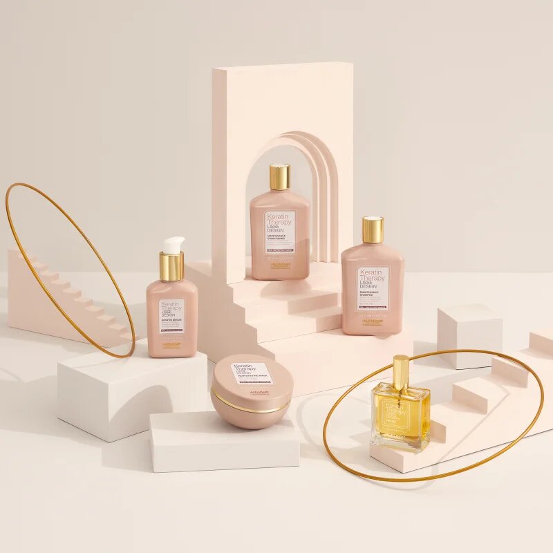 Alfaparf Milano Keratin Therapy Lisse Design rehidracijska maska za sijaj in mehkobo las 200 ml