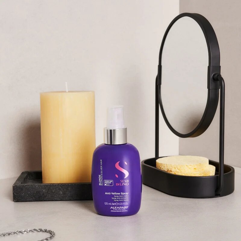 Alfaparf Milano Semi di Lino Blonde pršilo proti rumenim tonom za blond lase in lase s prameni 125 ml