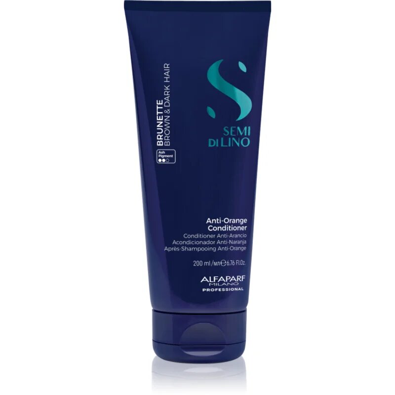 Alfaparf Milano Semi di Lino Brunette balzam za toniranje za nevtralizacijo medeninastih podtonov 200 ml