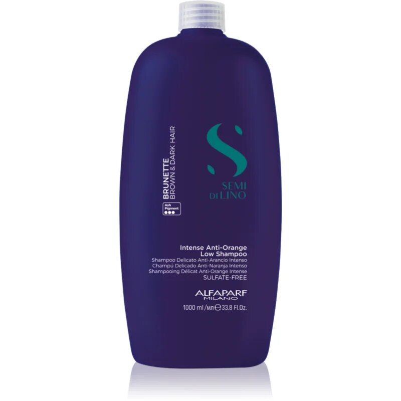 Alfaparf Milano Semi di Lino Brunette šampon za toniranje za nevtralizacijo medeninastih podtonov 1000 ml