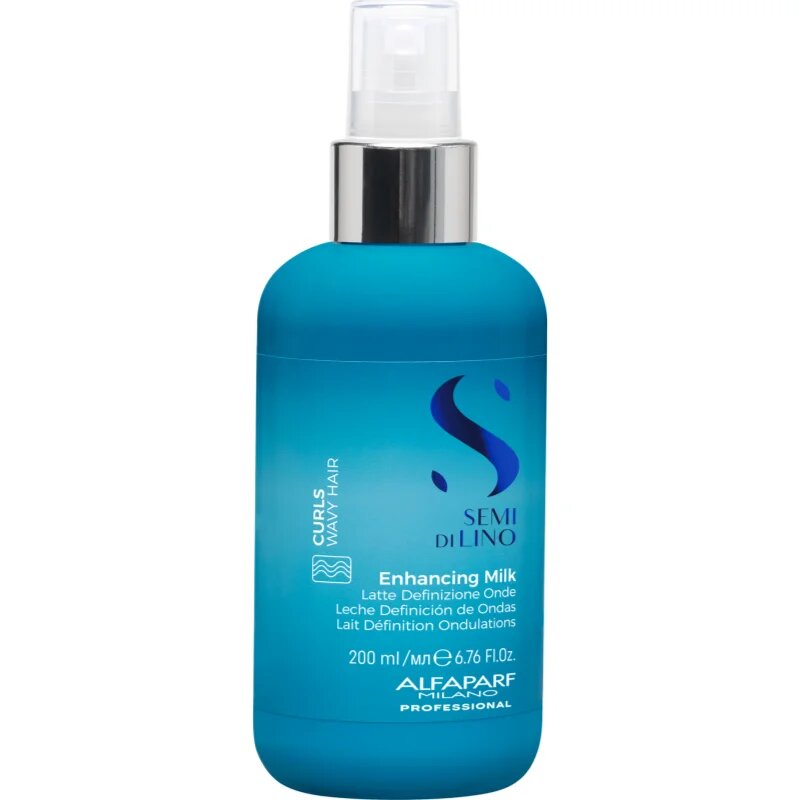 Alfaparf Milano Semi Di Lino Curls Enhancing Milk krema za definicijo las za krepitev kodrastih in valovitih las 200 ml