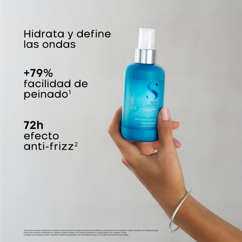 Alfaparf Milano Semi Di Lino Curls Enhancing Milk krema za definicijo las za krepitev kodrastih in valovitih las 200 ml