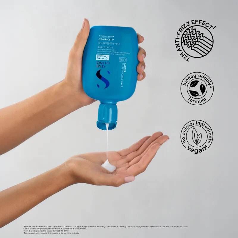 Alfaparf Milano Semi Di Lino Curls Hydrating Co-Wash krema za umivanje za lase in lasišče 250 ml