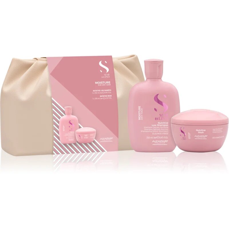 Alfaparf Milano Semi di Lino Moisture Duo Kit darilni set za suhe lase