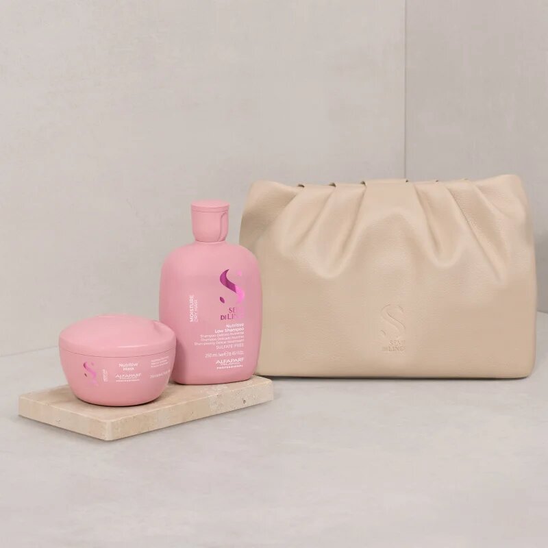 Alfaparf Milano Semi di Lino Moisture Duo Kit darilni set za suhe lase