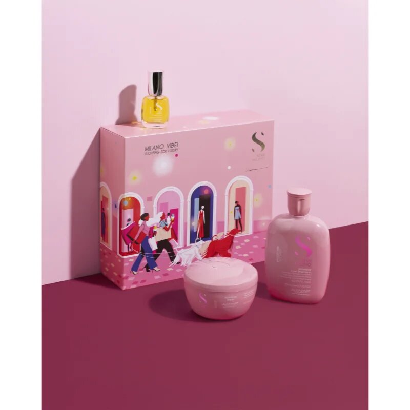 Alfaparf Milano Semi di Lino Moisture Holiday Kit darilni set za intenzivno vlažnost 3 kos