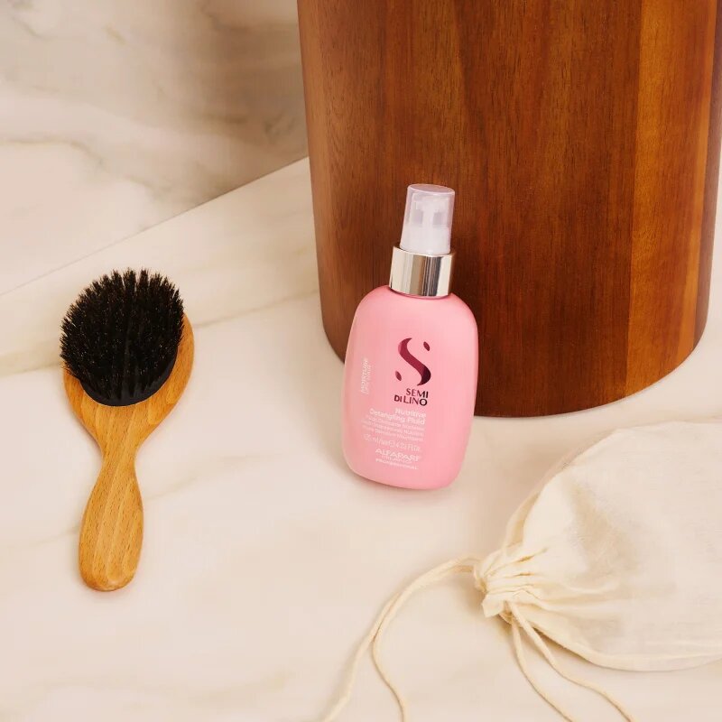 Alfaparf Milano Semi di Lino Moisture Nutritive Detangling Fluid vlažilna nega brez spiranja za lažje razčesavanje las 125 ml