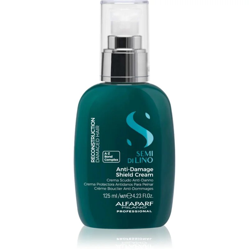 Alfaparf Milano Semi di Lino Reconstruction Anti-damage Shield Cream regeneracijski balzam brez spiranja za normalne in odporne lase 125 ml