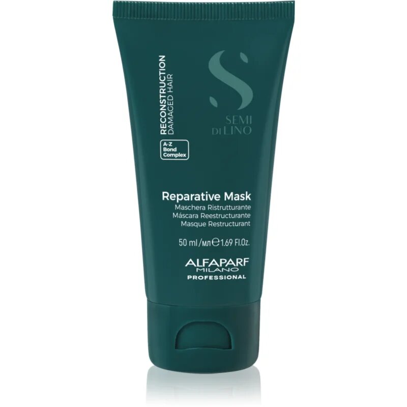 Alfaparf Milano Semi di Lino Reconstruction Reparative Mask obnovitvena maska za poškodovane lase 50 ml