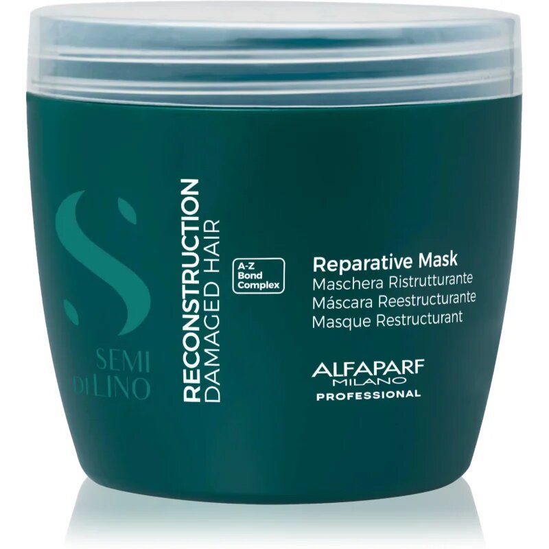 Alfaparf Milano Semi di Lino Reconstruction Reparative Mask obnovitvena maska za poškodovane lase 500 ml
