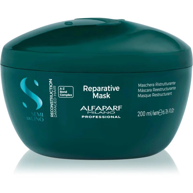 Alfaparf Milano Semi di Lino Reconstruction Reparative obnovitvena maska za poškodovane lase 200 ml