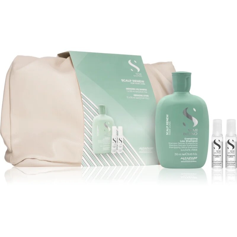 Alfaparf Milano Semi Di Lino Scalp Renew Kit darilni set za tanke ali redke lase