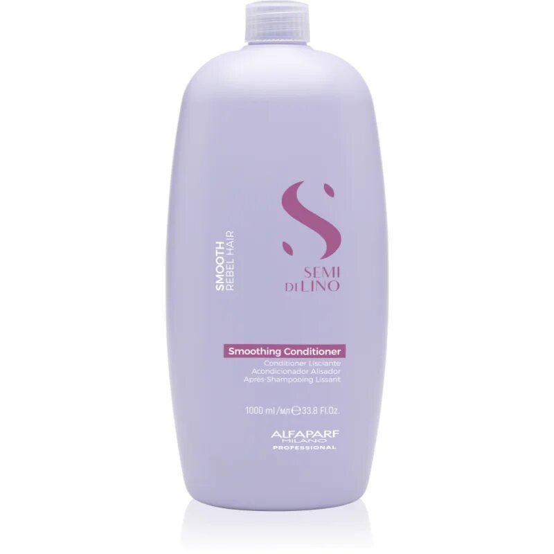 Alfaparf Milano Semi di Lino Smooth balzam za glajenje las za neobvladljive lase 1000 ml