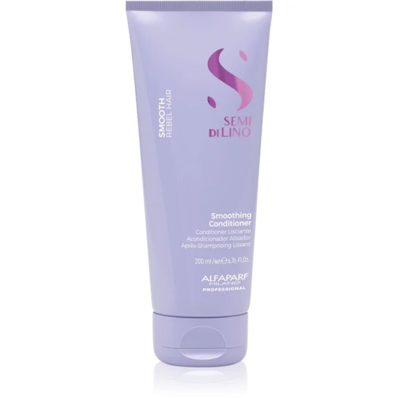 Alfaparf Milano Semi di Lino Smooth balzam za glajenje las za neobvladljive lase 200 ml
