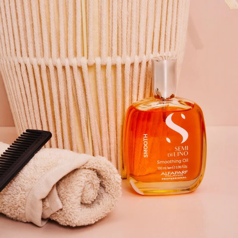 Alfaparf Milano Semi di Lino Smooth gladilno olje za neobvladljive lase 100 ml