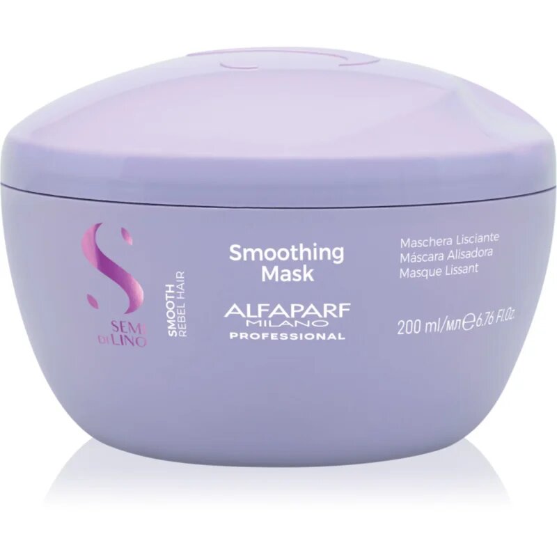 Alfaparf Milano Semi di Lino Smooth maska za glajenje las za neobvladljive lase 200 ml