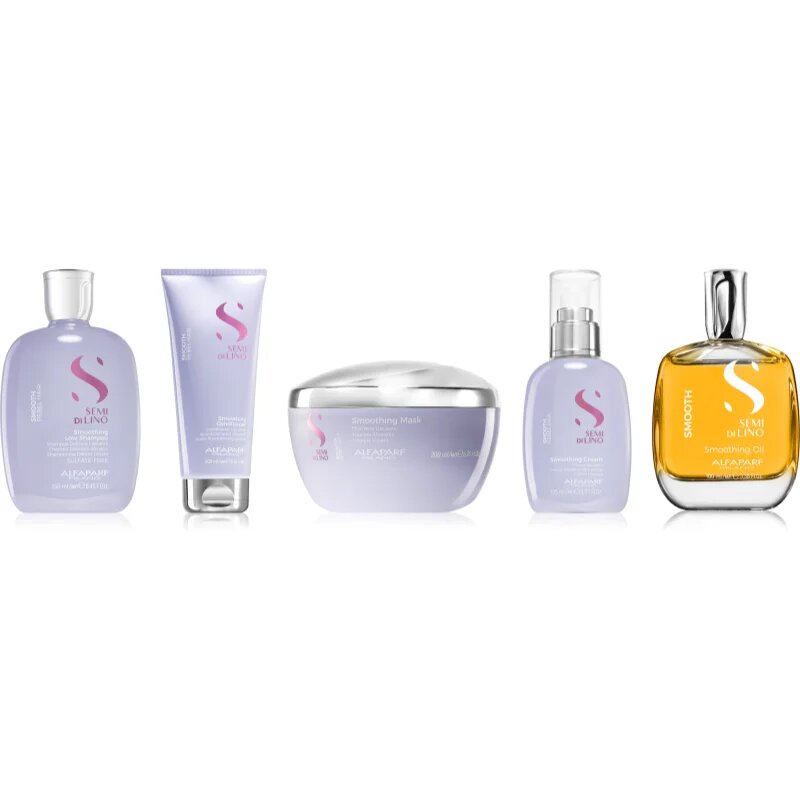 Alfaparf Milano Semi di Lino Smooth Smoothing Kit set za neobvladljive lase
