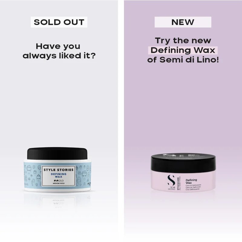 Alfaparf Milano Semi di Lino Style&Care Defining wax modelirni vosek za obliko 75 ml