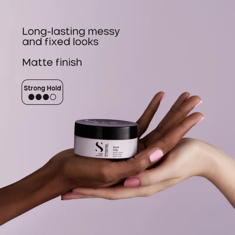 Alfaparf Milano Semi di Lino Style&Care Funk Clay glina za modeliranje za obliko 90 ml