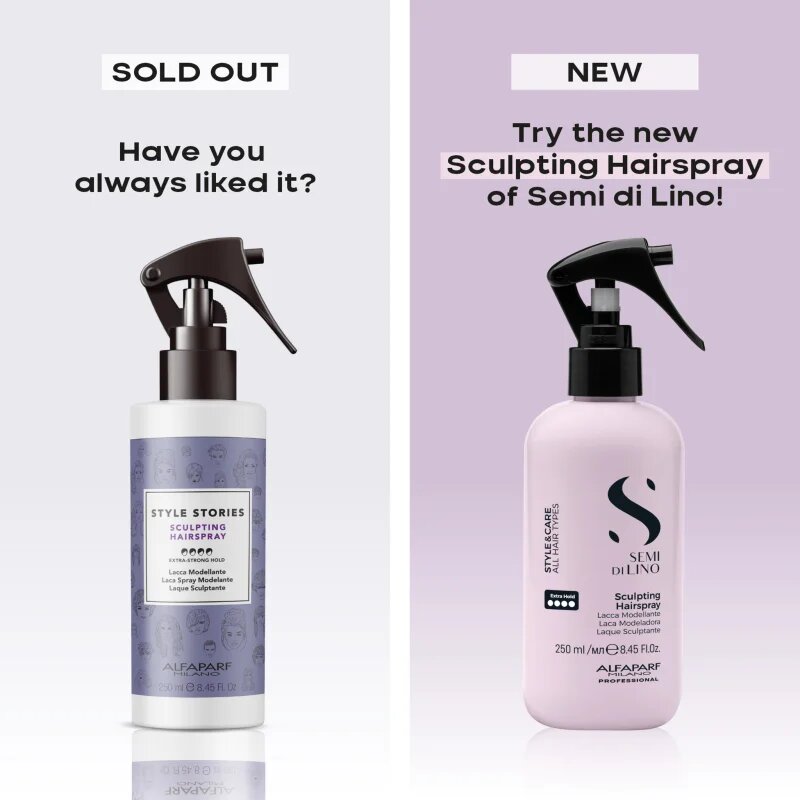 Alfaparf Milano Semi di Lino Style&Care Sculpting hairspay lak za lase z ekstra močnim utrjevanjem 250 ml
