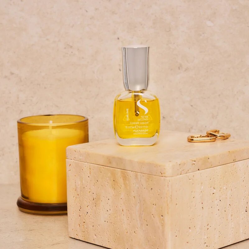 Alfaparf Milano Semi di Lino Sublime Cristalli vlažilno olje za sijaj in mehkobo las 15 ml