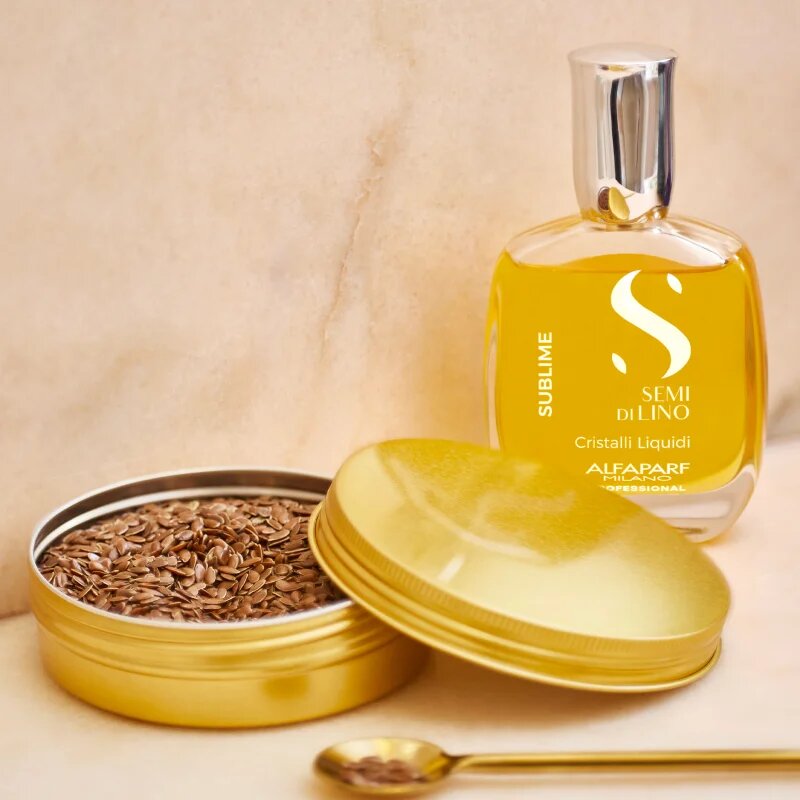 Alfaparf Milano Semi di Lino Sublime Cristalli vlažilno olje za sijaj in mehkobo las 30 ml