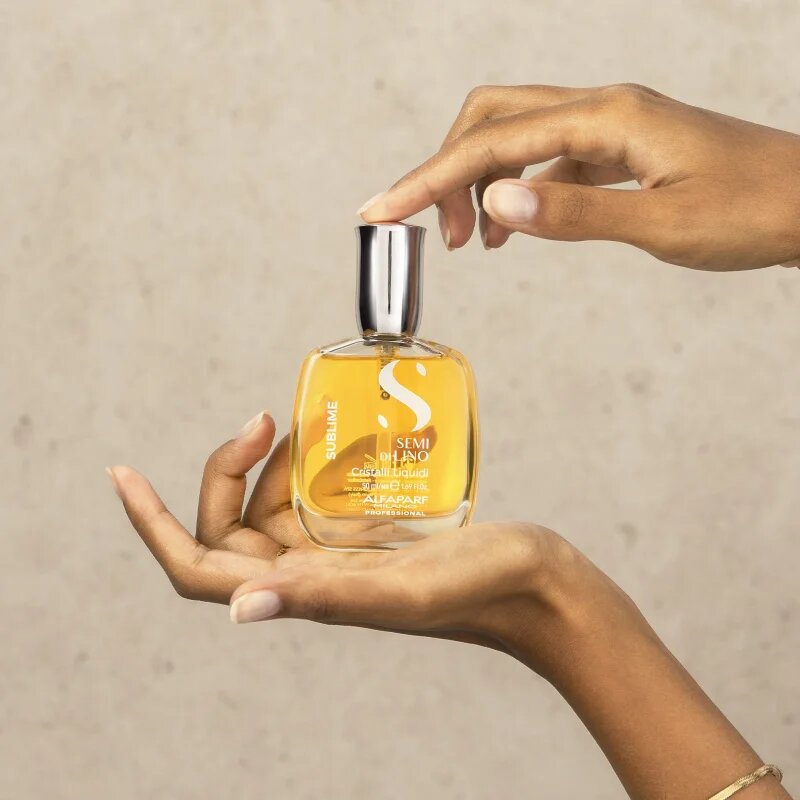 Alfaparf Milano Semi di Lino Sublime Cristalli vlažilno olje za sijaj in mehkobo las 50 ml