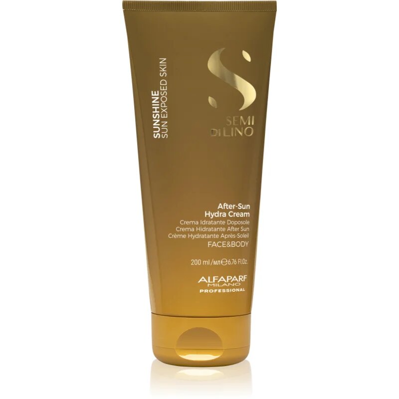 Alfaparf Milano Semi di Lino Sunshine After Sun Hydra Cream vlažilna krema za obraz in telo po sončenju 200 ml