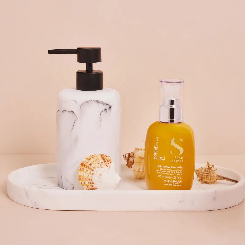 Alfaparf Milano Semi di Lino Sunshine mleko brez spiranja za lase izpostavljene soncu 125 ml