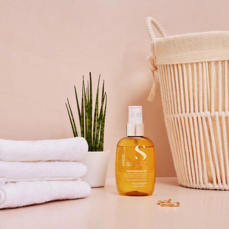 Alfaparf Milano Semi di Lino Sunshine zaščitno olje za lase izpostavljene soncu 125 ml
