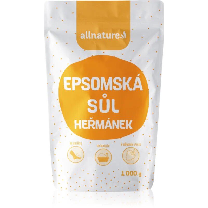 Allnature Epsom salt Chamomile sol za kopel 1000 g