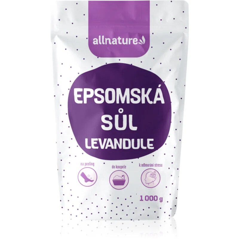 Allnature Epsom salt Lavender sol za kopel 1000 g