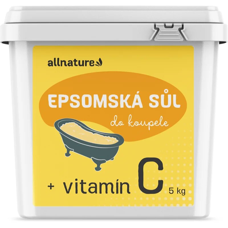 Allnature Epsom salt + vitamín C sol za kopel z vitaminom C 5000 g