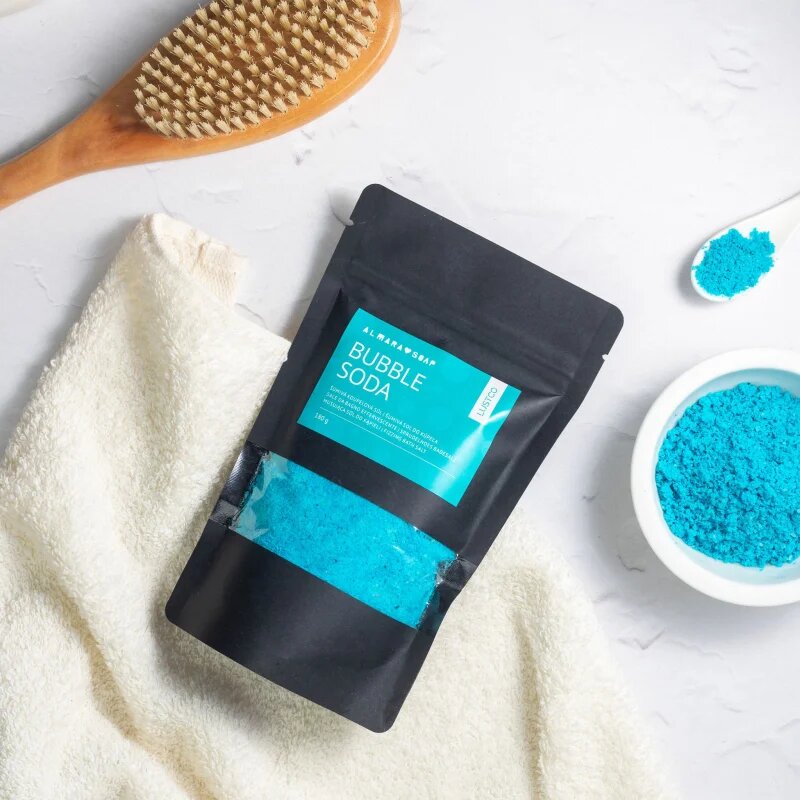 Almara Soap Bath Salt Bubble Soda barvna kopalna sol 180 g
