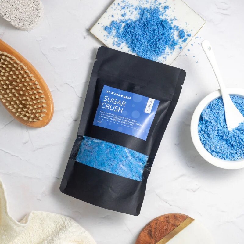 Almara Soap Bath Salt Sugar Crush barvna kopalna sol z vonjem cvetja 180 g