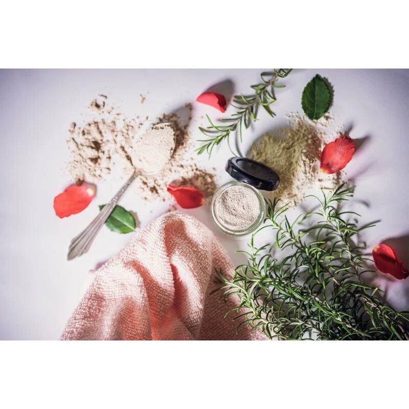 Almara Soap Face Moroccan Clay & Pumice piling maska za obraz za normalno kožo 20 g