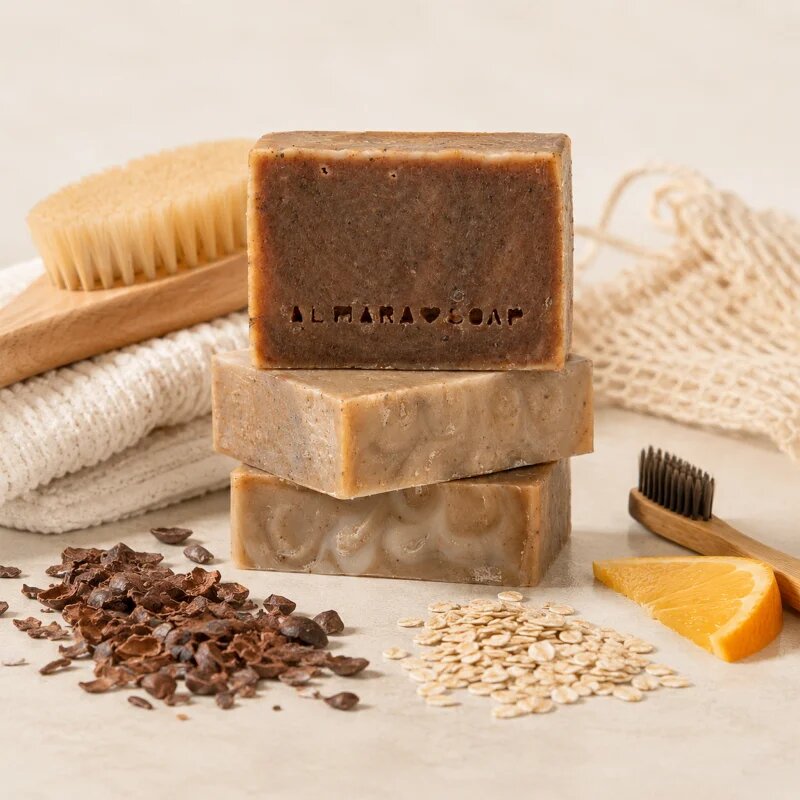 Almara Soap Fancy Cocoa & Orange ročno izdelano milo 90 g
