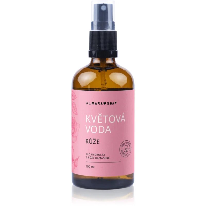 Almara Soap Floral Water Rose voda za obraz za suho in občutljivo kožo 100 ml