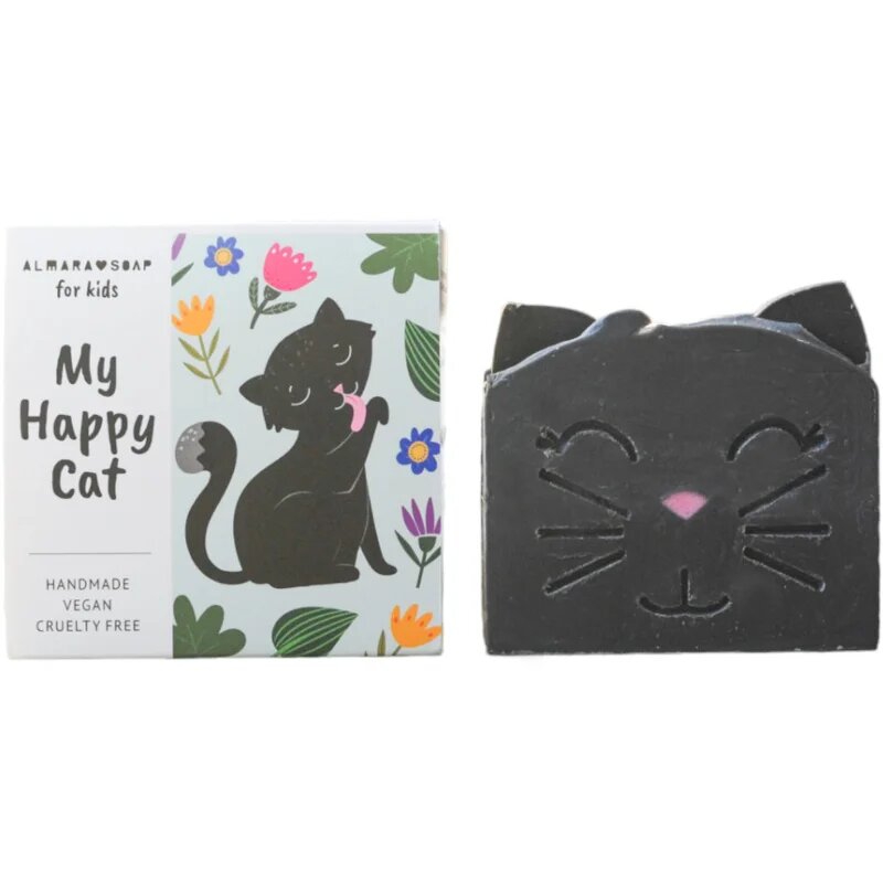 Almara Soap My Happy Cat ročno izdelano milo z vonjem breskve za otroke 100 g