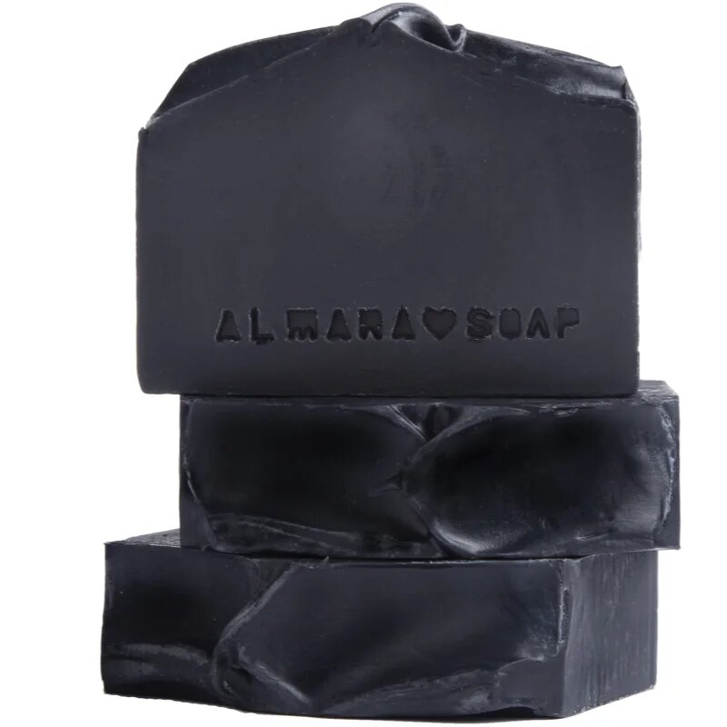 Almara Soap Natural Black As My Soul naravno trdo milo za mastno in problematično kožo 90 g
